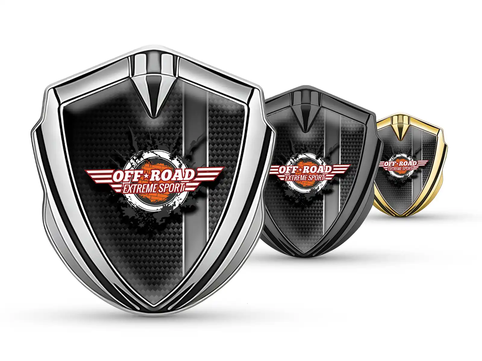 Car Badges Luxury Finish Alloy Metal Design